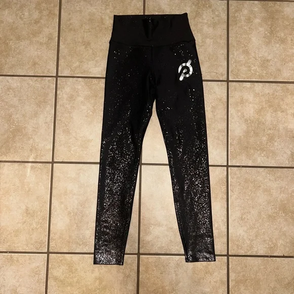 Peloton Pants Jumpsuits Peloton Splatter Shiny Embossed